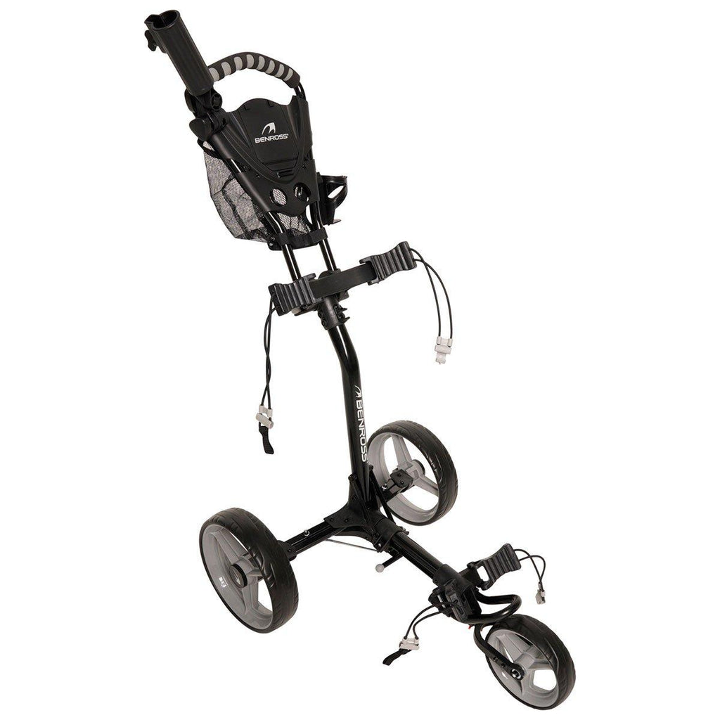 Benross Q Fold 3 Wheel Compact Golf Push Trolley