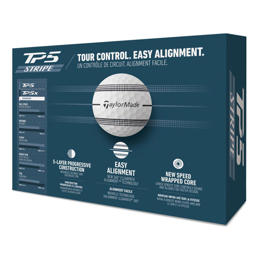 TaylorMade TP5 Stripe 12 Golf Ball Pack