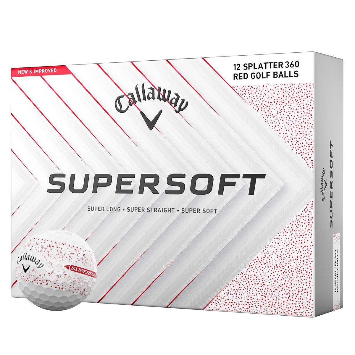 Callaway Supersoft Splatter 12 Golf Ball Pack