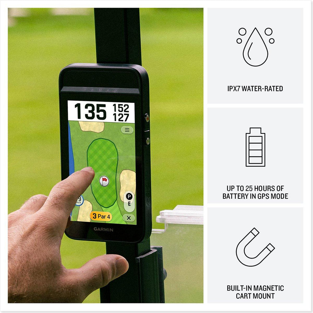 Garmin Approach G82 Portable Launch Monitor & Premium Handheld Golf GPS