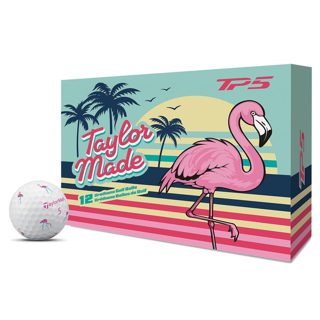 TaylorMade TP5 Flamingo Hot Shot 12 Golf Ball Pack